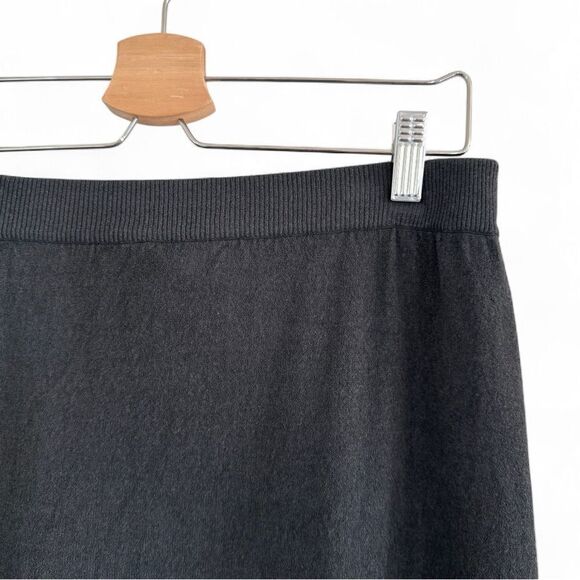 Eileen Fisher Crepe A-Line Maxi Skirt in Gray Size M - Picture 2 of 5